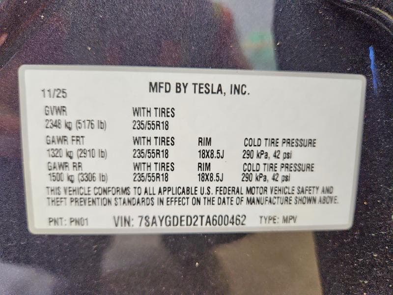 2026 TESLA MODEL Y 12