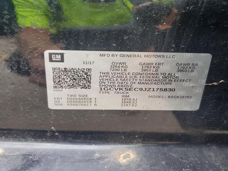 2018 CHEVROLET SILVERADO K1500 LTZ 12