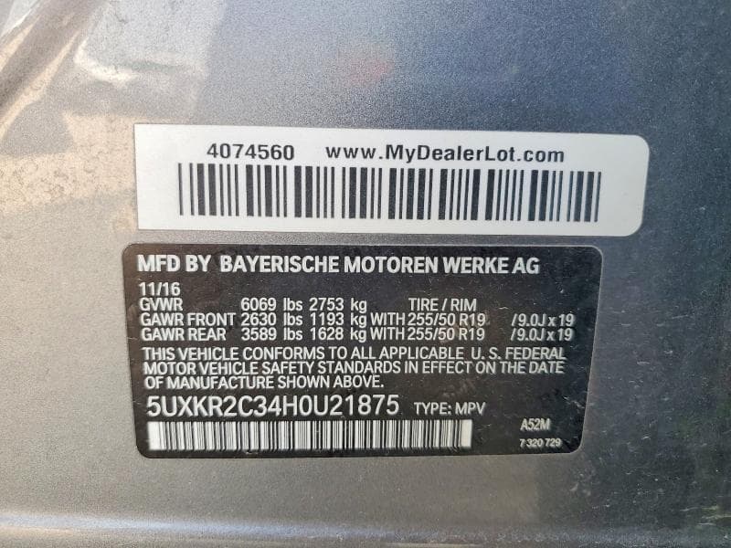 2017 BMW X5 SDRIVE35I 13