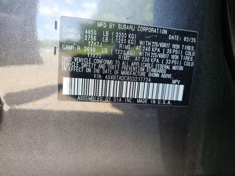 2025 SUBARU OUTBACK PREMIUM 13