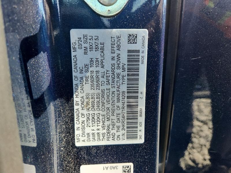 2024 HONDA CR-V EXL 12