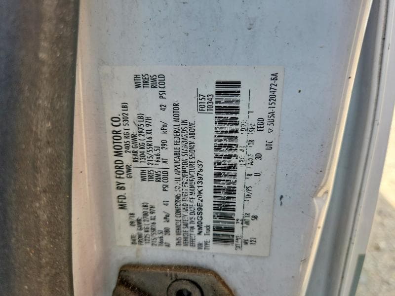2019 FORD TRANSIT CONNECT XL 12