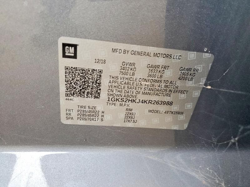 2019 GMC YUKON XL DENALI 12