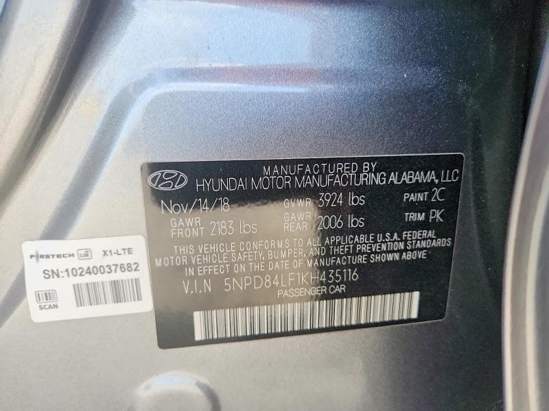 2019 HYUNDAI ELANTRA SEL 12