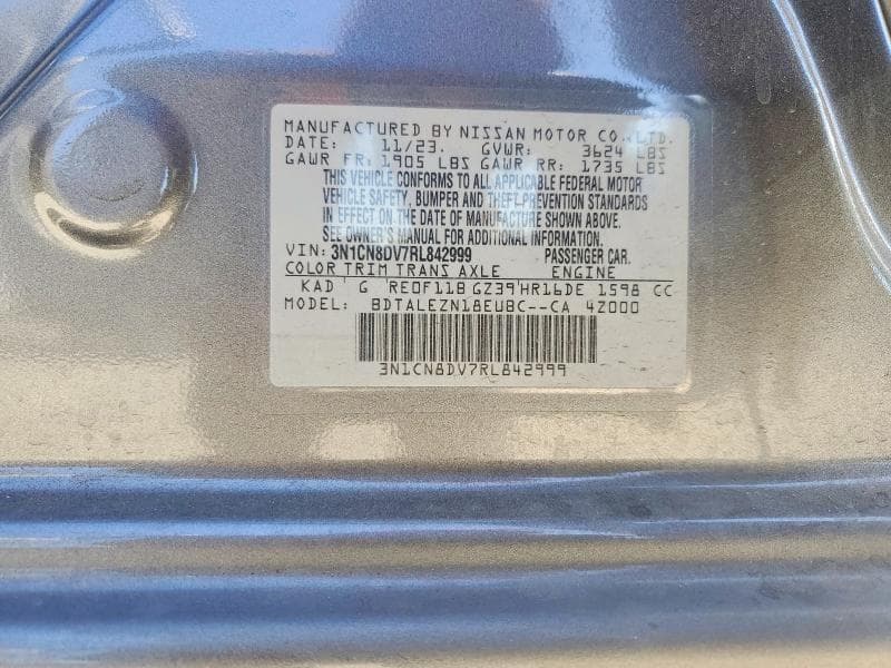 2024 NISSAN VERSA S 13