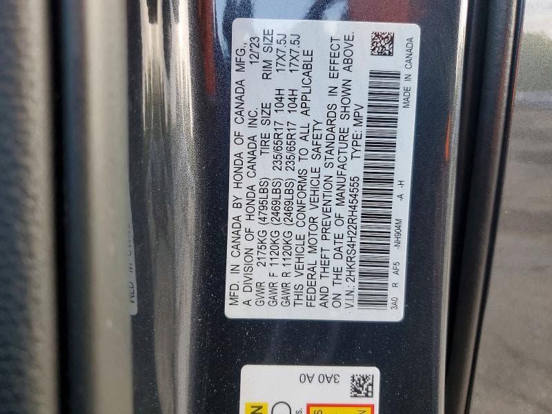 2024 HONDA CR-V LX 12