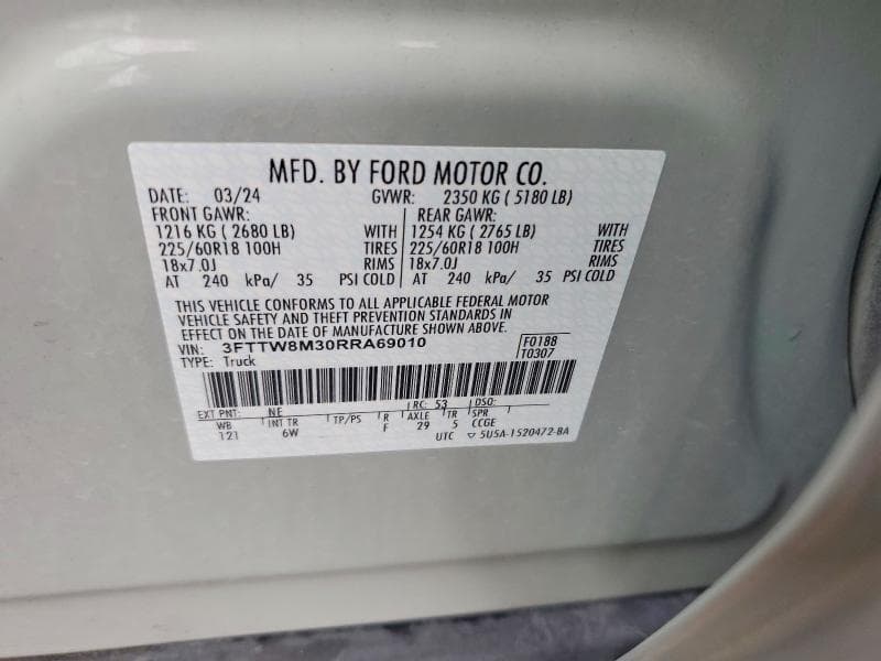 2024 FORD MAVERICK LARIAT 12