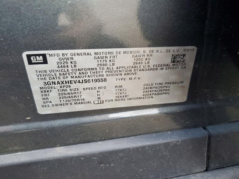 2018 CHEVROLET EQUINOX LS 12