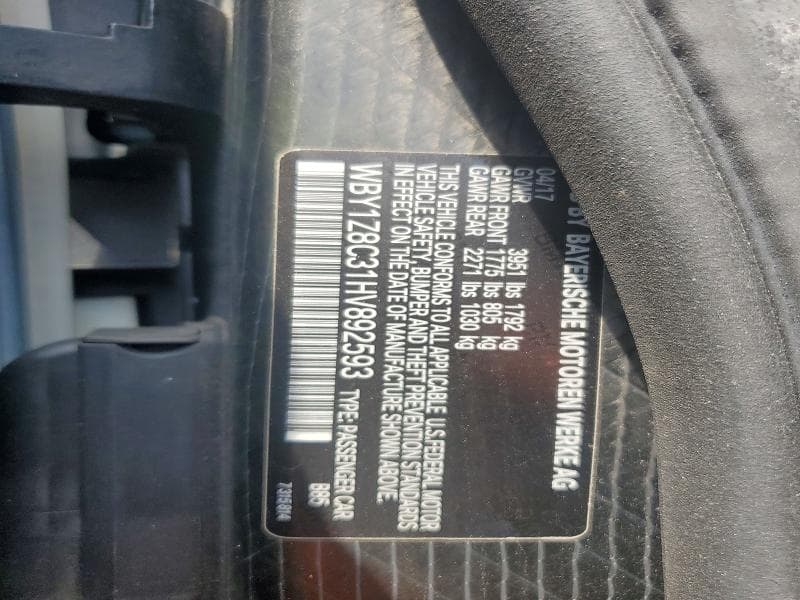 2017 BMW I3 REX 12