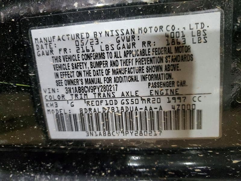 2023 NISSAN SENTRA SV 13