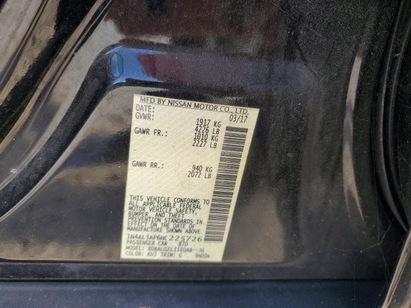 2017 NISSAN ALTIMA 2.5 S 13