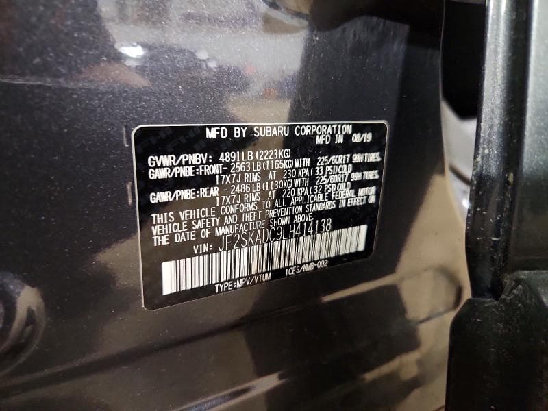 2020 SUBARU FORESTER 13