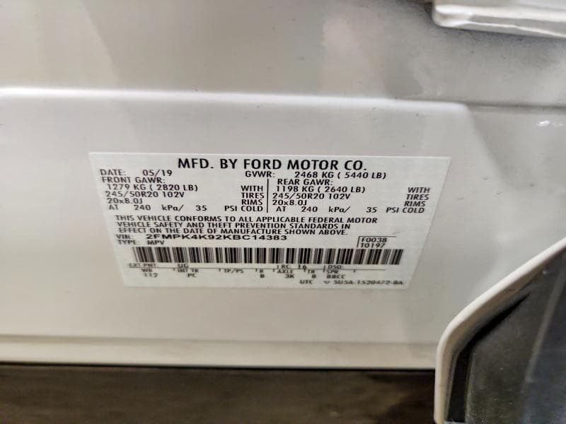 2019 FORD EDGE TITANIUM 13