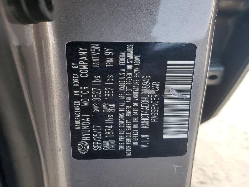 2017 HYUNDAI ACCENT SE 12