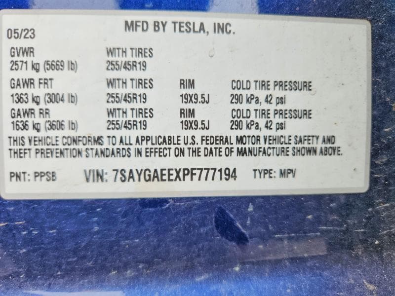 2023 TESLA MODEL Y 13