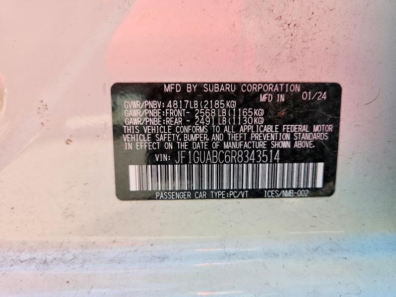 2024 SUBARU IMPREZA 12
