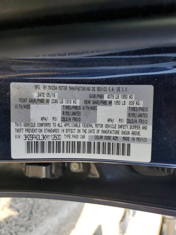 2019 MAZDA 3 13