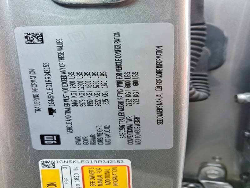 2024 CHEVROLET TAHOE K1500 13