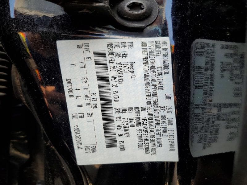 2017 FORD FOCUS SE 12