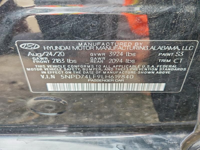 2020 HYUNDAI ELANTRA SE 12
