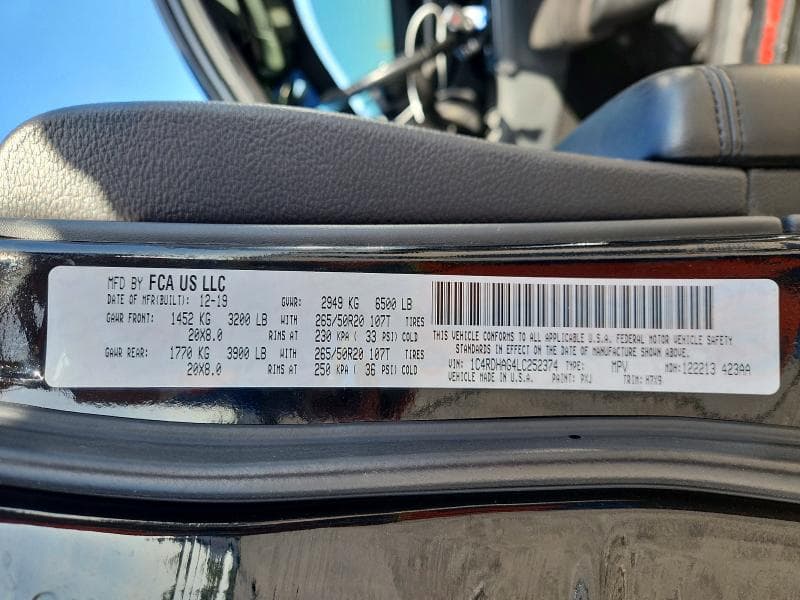 2020 DODGE DURANGO SXT 13