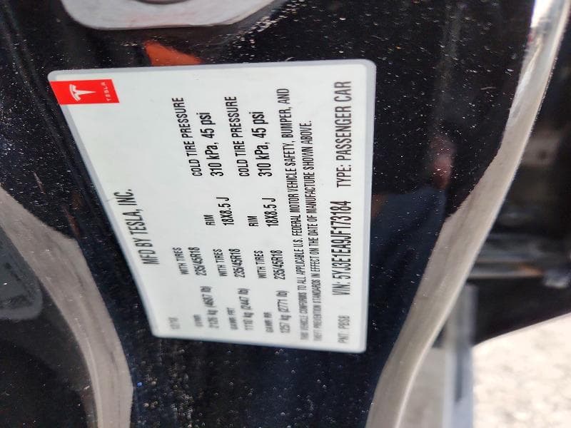 2018 TESLA MODEL 3 12