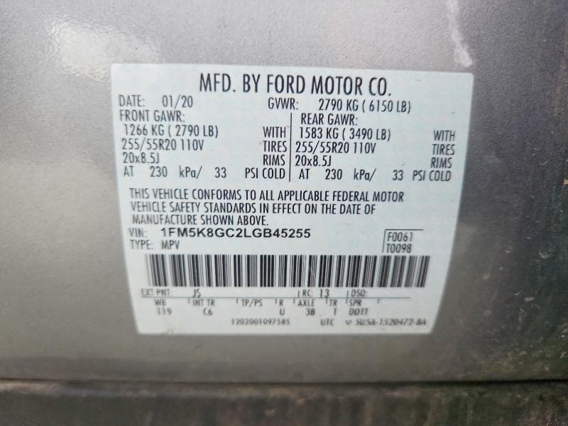 2020 FORD EXPLORER ST 14