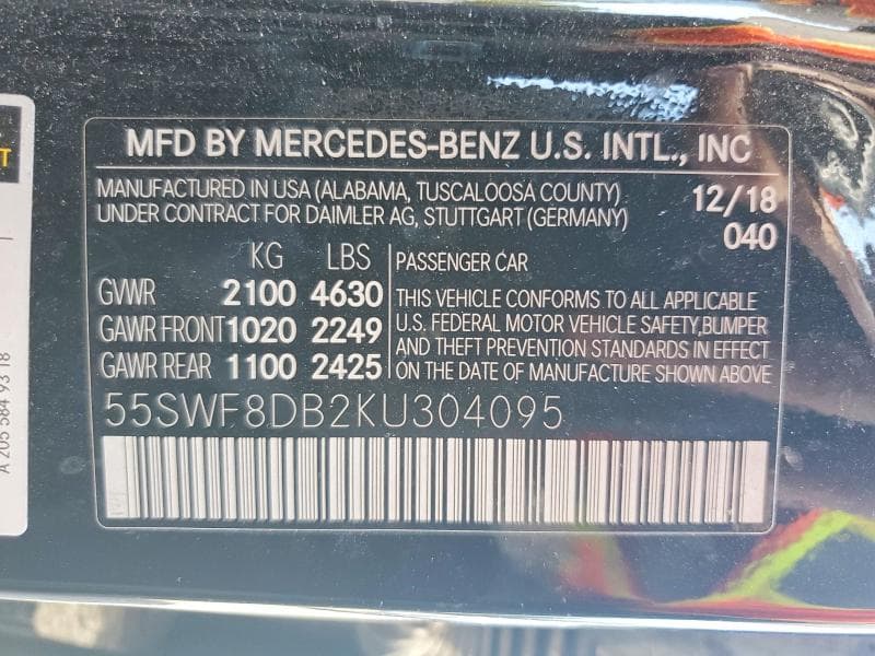 2019 MERCEDES-BENZ C 300 12