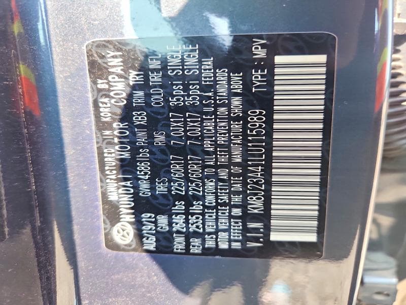 2020 HYUNDAI TUCSON SE 12