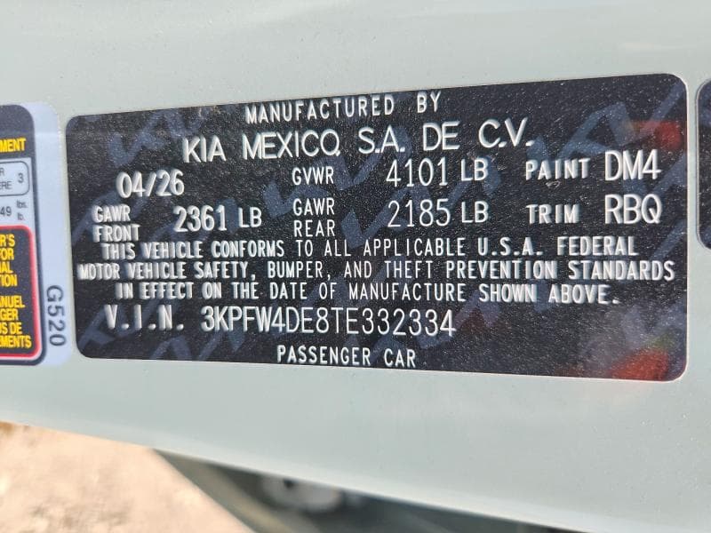 2026 KIA K4 GT LINE 12