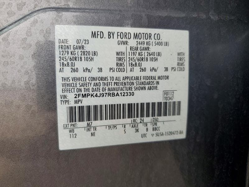 2024 FORD EDGE SEL 13