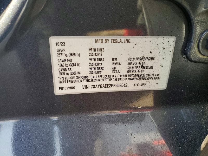 2023 TESLA MODEL Y 12