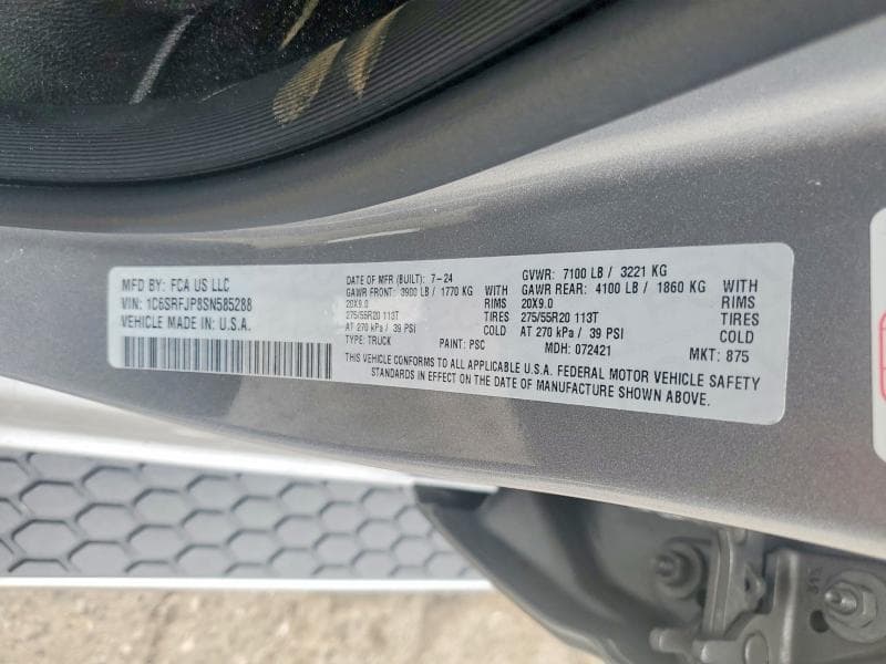 2025 RAM 1500 LARAMIE 12