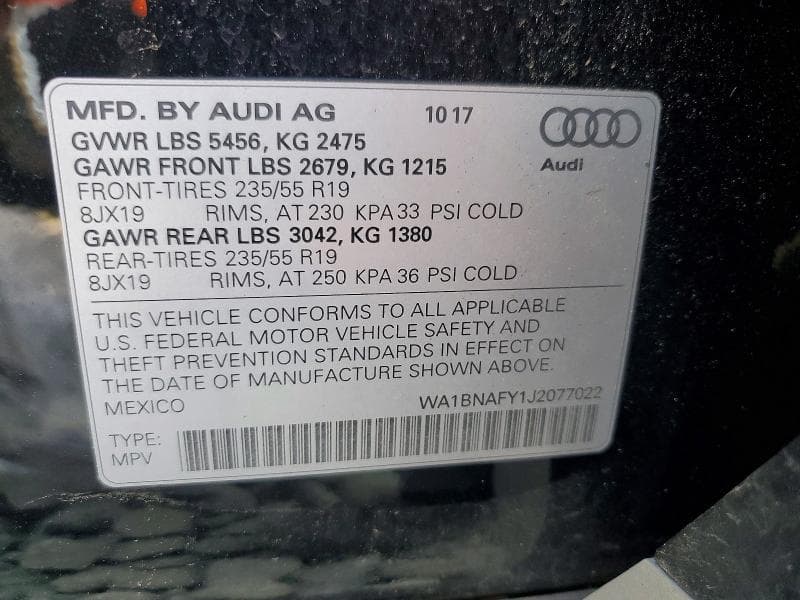2018 AUDI Q5 PREMIUM PLUS 13