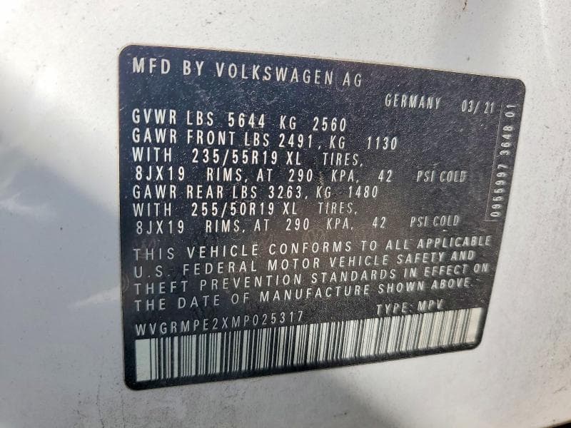 2021 VOLKSWAGEN ID.4 PRO 14