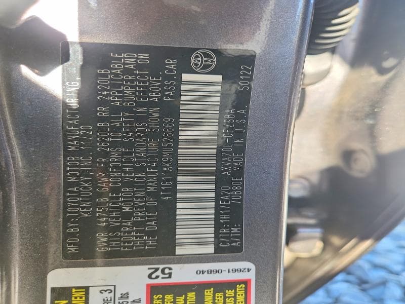 2021 TOYOTA CAMRY SE 13