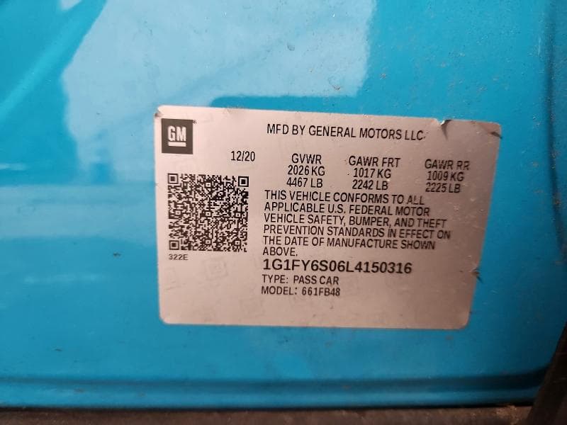 2020 CHEVROLET BOLT EV LT 12