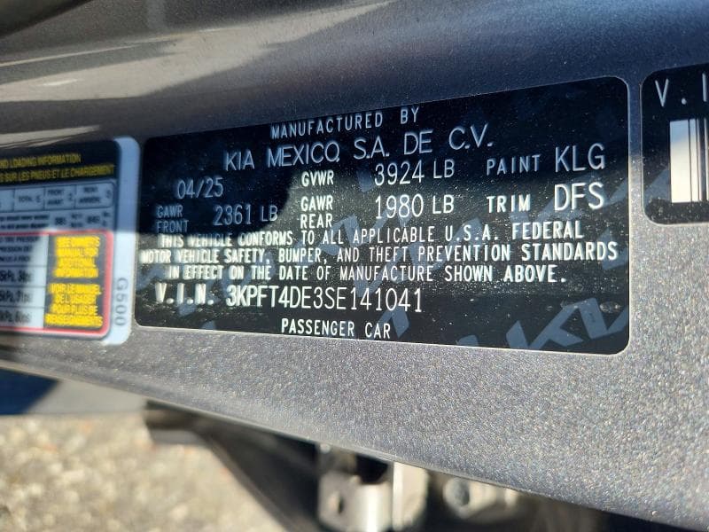 2025 KIA K4 LXS 13