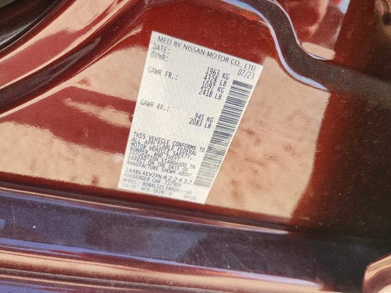 2023 NISSAN ALTIMA SL 12
