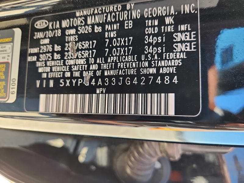 2018 KIA SORENTO L 13