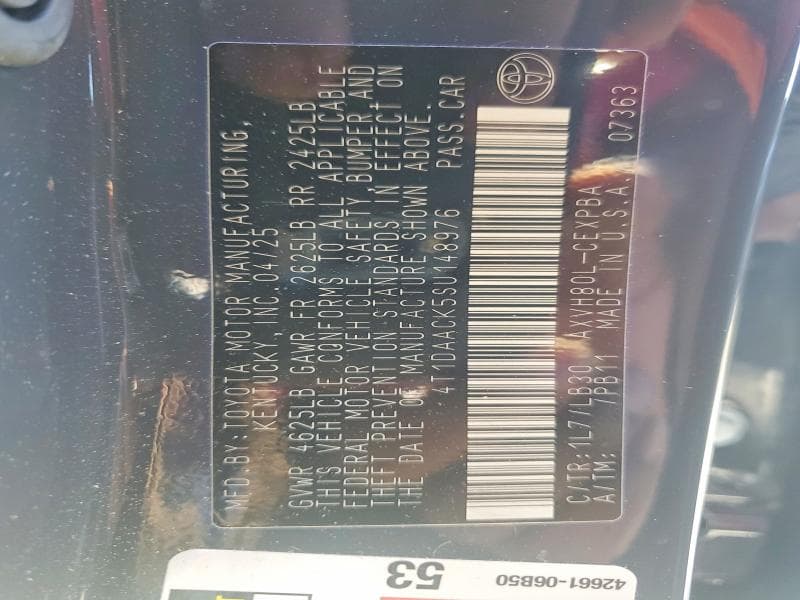 2025 TOYOTA CAMRY XSE 13