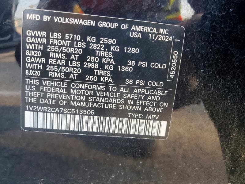 2025 VOLKSWAGEN ATLAS SE 13