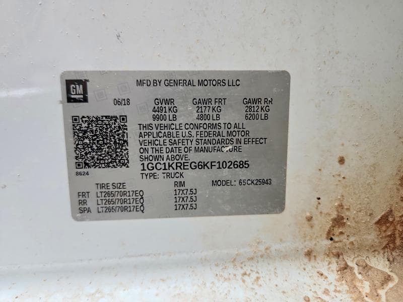 2019 CHEVROLET SILVERADO K2500 HEAVY DUTY 12
