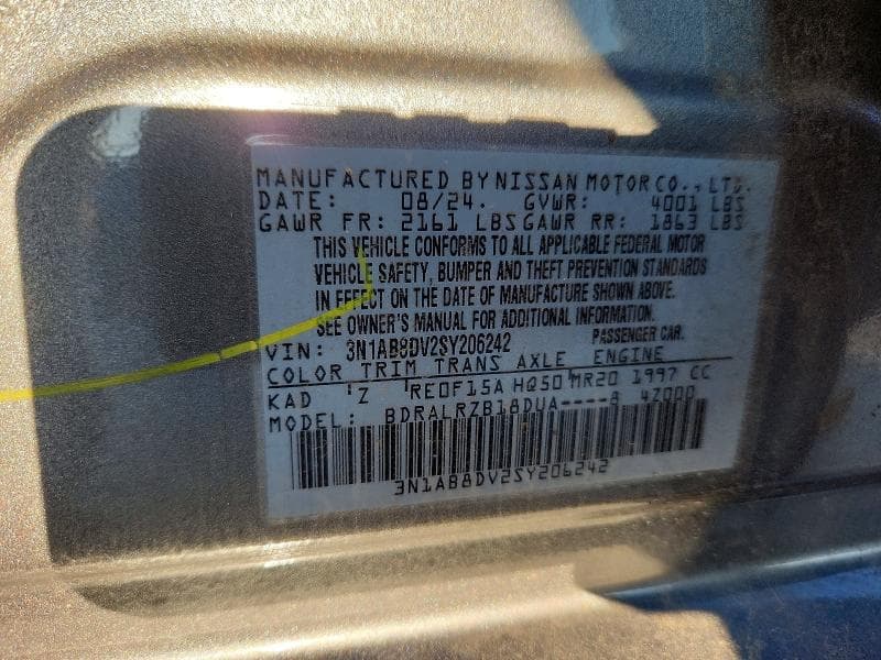 2025 NISSAN SENTRA SR 12