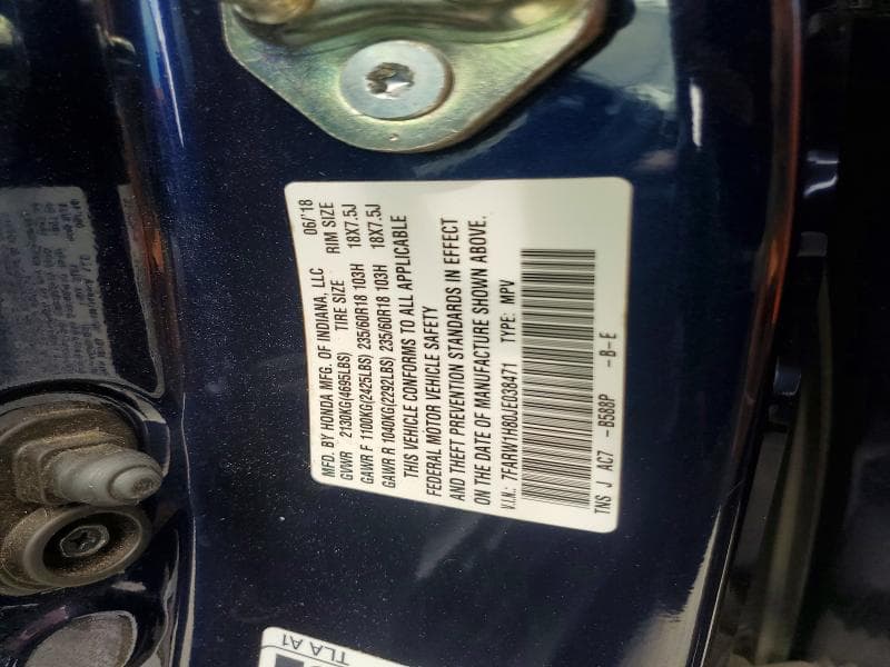 2018 HONDA CR-V EXL 13