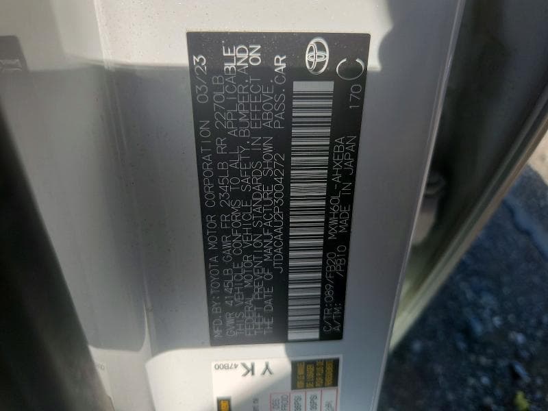 2023 TOYOTA PRIUS LE 13