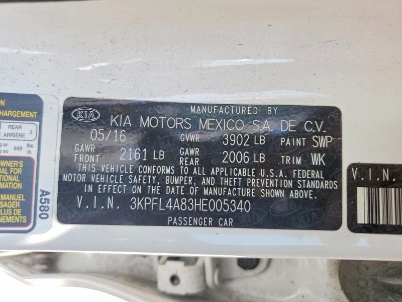 2017 KIA FORTE EX 12