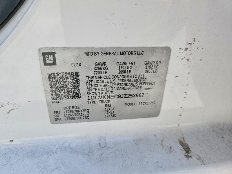 2018 CHEVROLET SILVERADO K1500 13