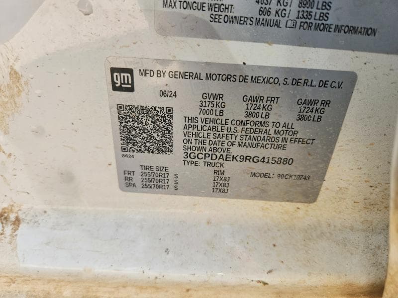 2024 CHEVROLET SILVERADO K1500 12