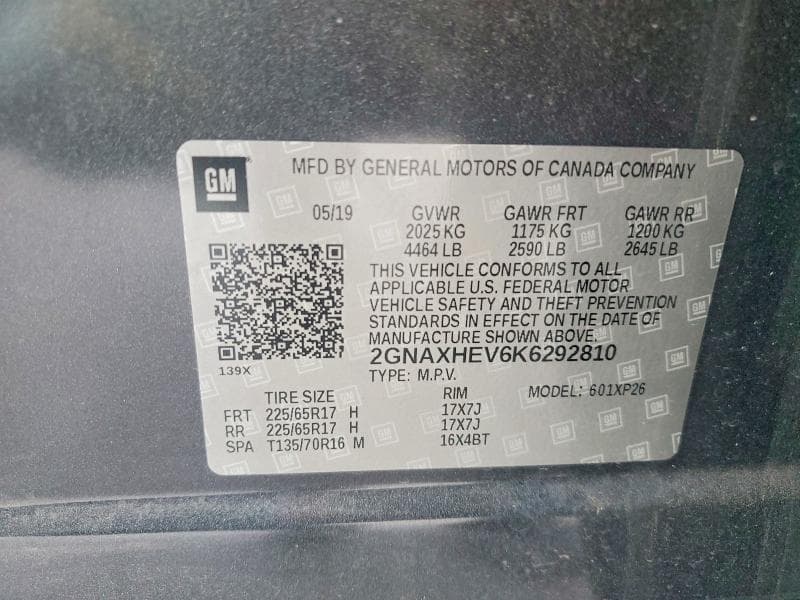 2019 CHEVROLET EQUINOX LS 12